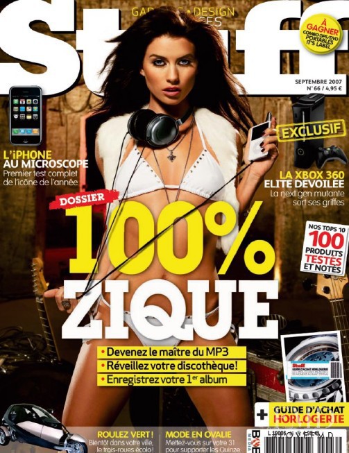  featured on the Stuff France cover from September 2007