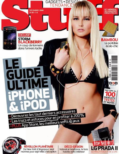  featured on the Stuff France cover from December 2008