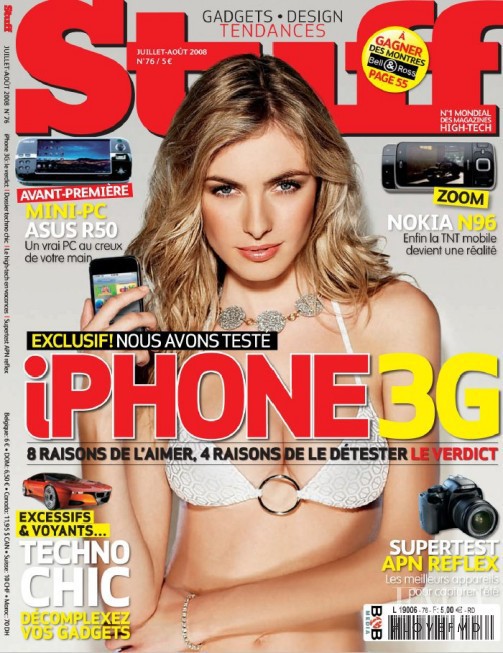  featured on the Stuff France cover from July 2008