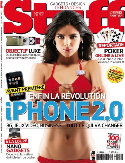  featured on the Stuff France cover from June 2008