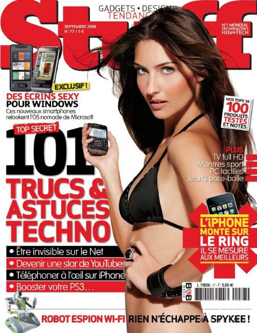  featured on the Stuff France cover from September 2008