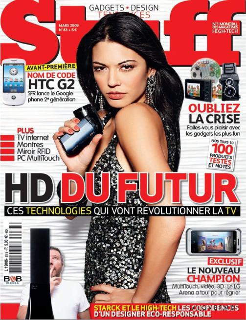  featured on the Stuff France cover from March 2009