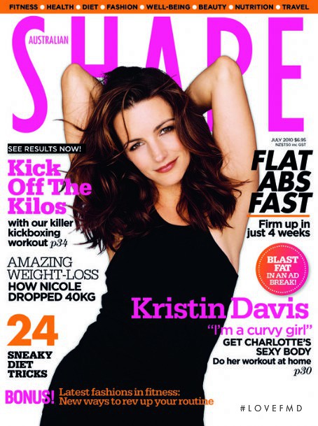 Kristin Davis featured on the Shape Australia cover from July 2010