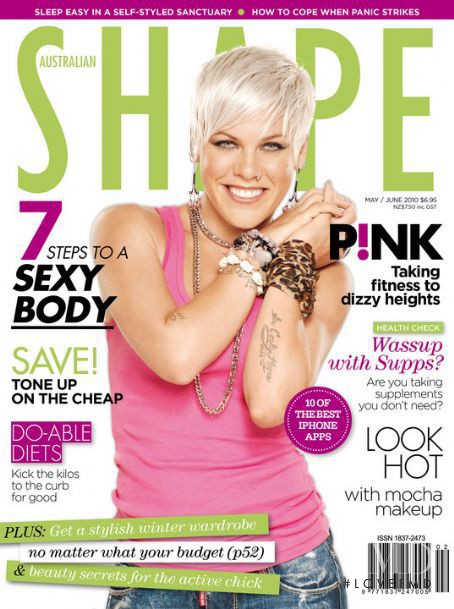 Pink featured on the Shape Australia cover from May 2010