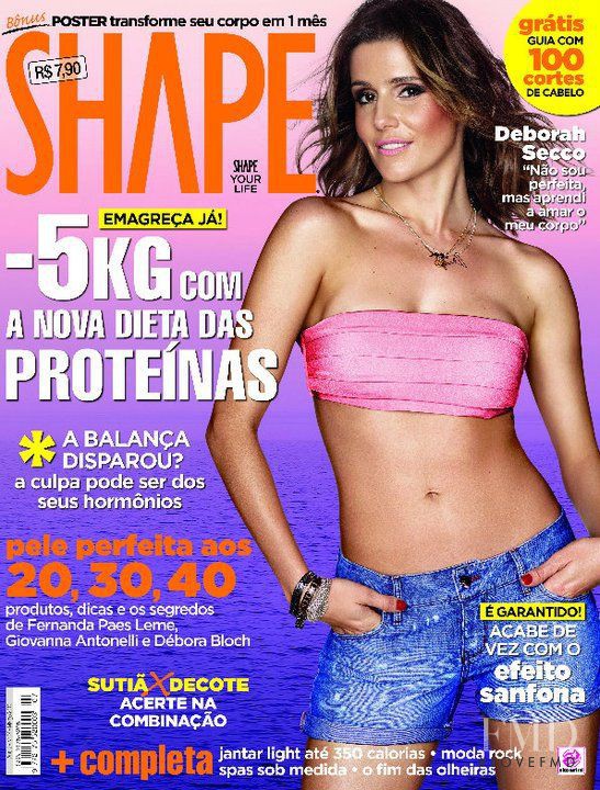 Deborah Secco featured on the Shape Brazil cover from March 2010