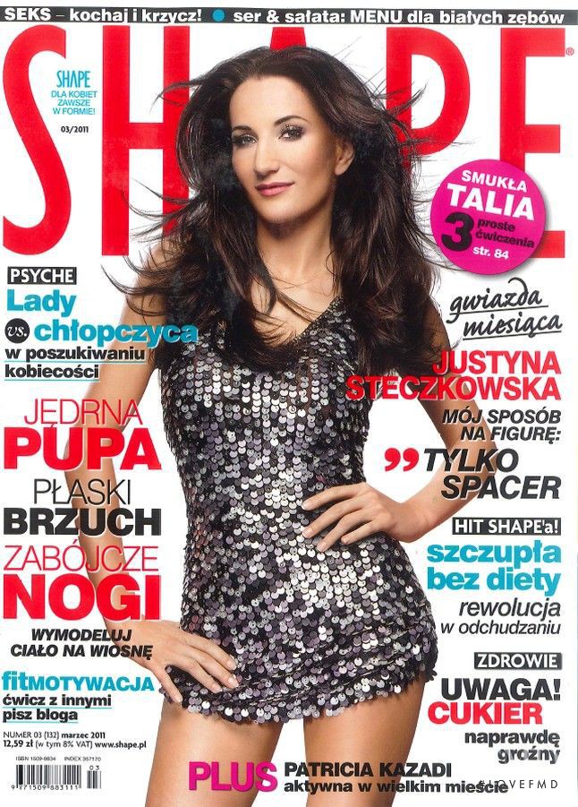 Justyna Steczkowska featured on the Shape Poland cover from March 2011
