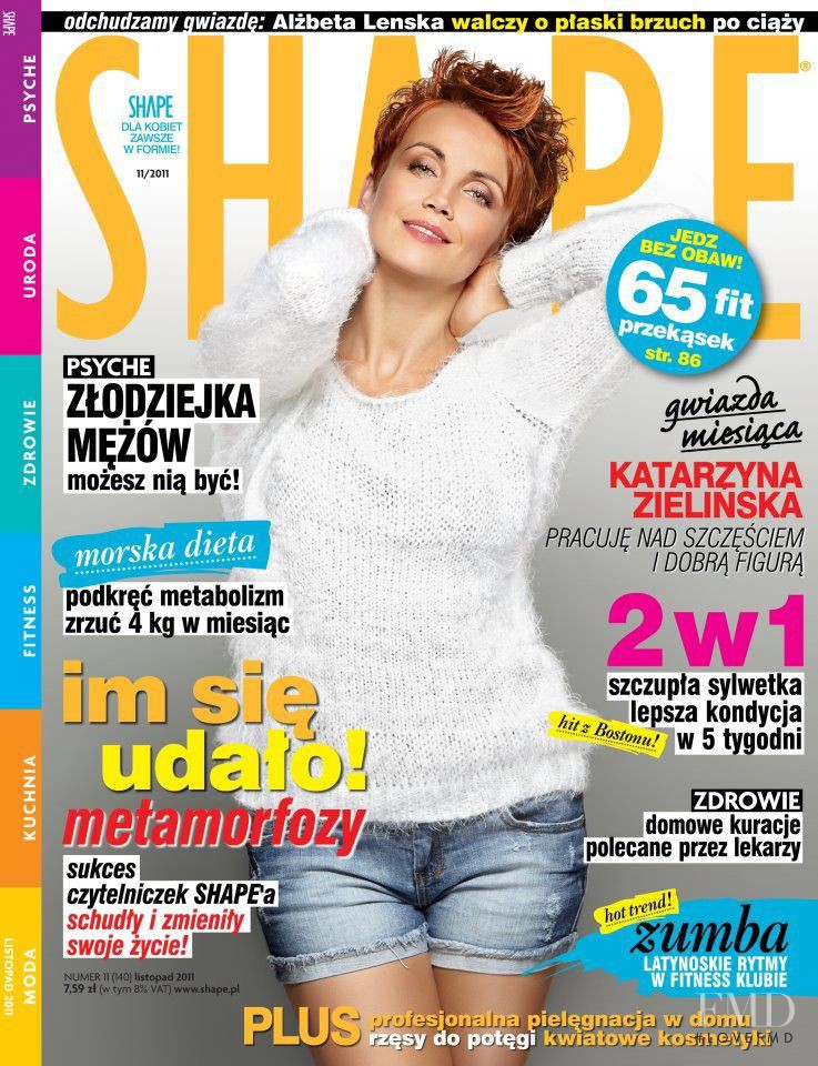 Katarzyna Zielinska featured on the Shape Poland cover from November 2011