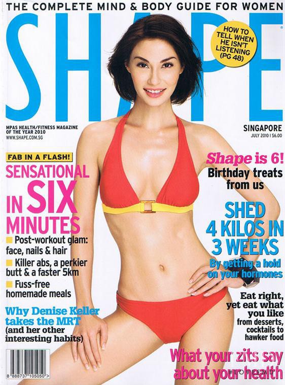  featured on the Shape Singapore cover from July 2010