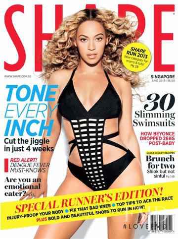 Beyoncé Knowles featured on the Shape Singapore cover from June 2013