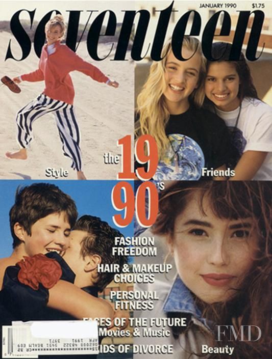 Liv Tyler featured on the Seventeen USA cover from January 1990
