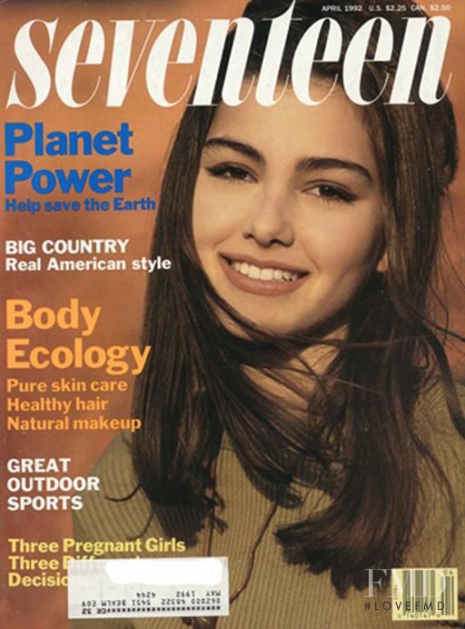 Moira Kell featured on the Seventeen USA cover from April 1992