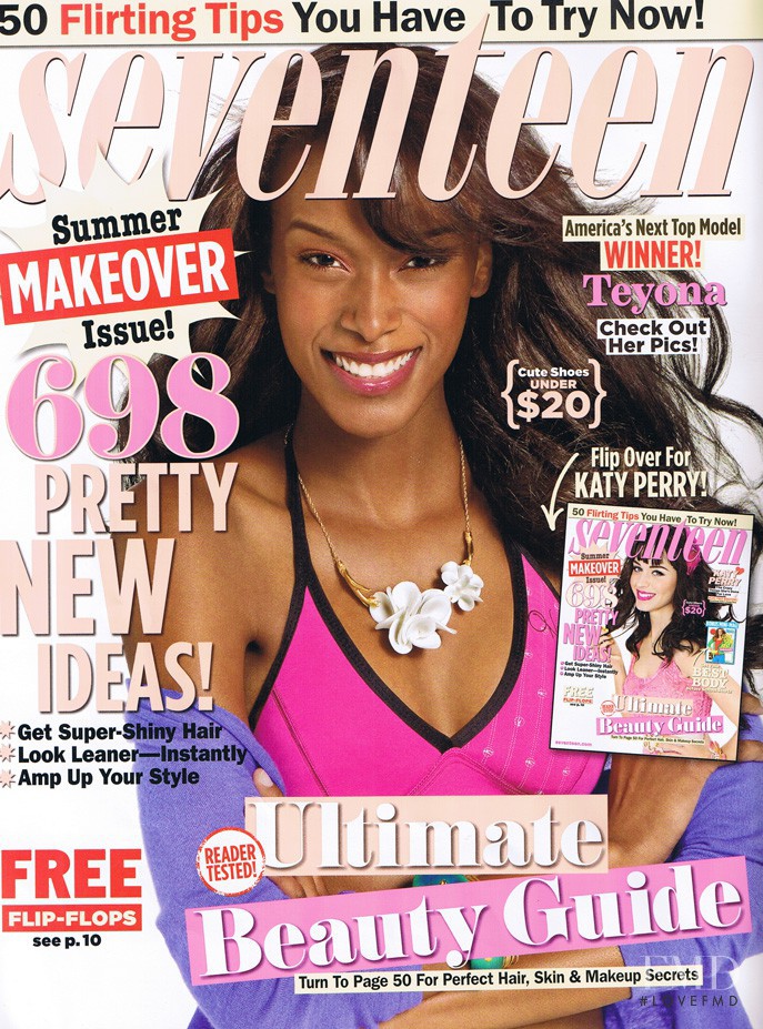 Teyona Anderson featured on the Seventeen USA cover from July 2009