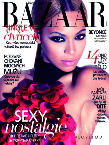 Beyoncé Knowles featured on the Harper\'s Bazaar Czech cover from September 2011