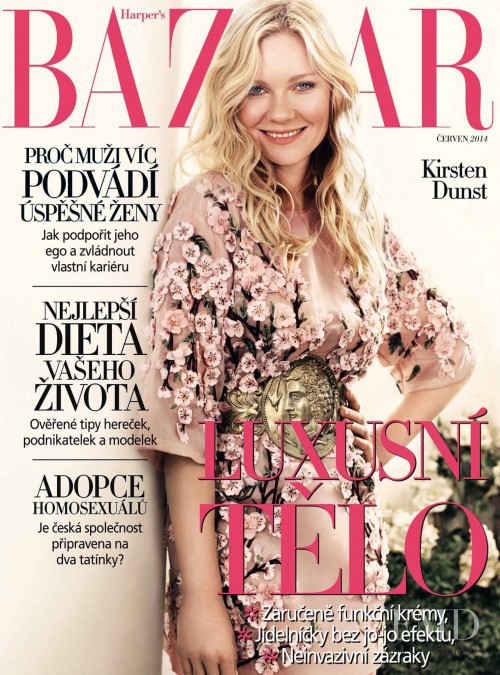  featured on the Harper\'s Bazaar Czech cover from June 2014