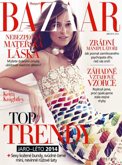  featured on the Harper\'s Bazaar Czech cover from March 2014