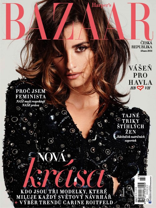  featured on the Harper\'s Bazaar Czech cover from March 2016