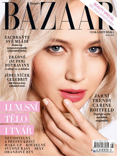  featured on the Harper\'s Bazaar Czech cover from May 2016