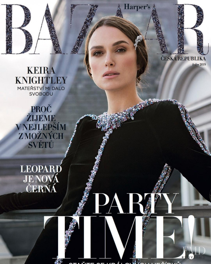 Keira Knightley featured on the Harper\'s Bazaar Czech cover from January 2019