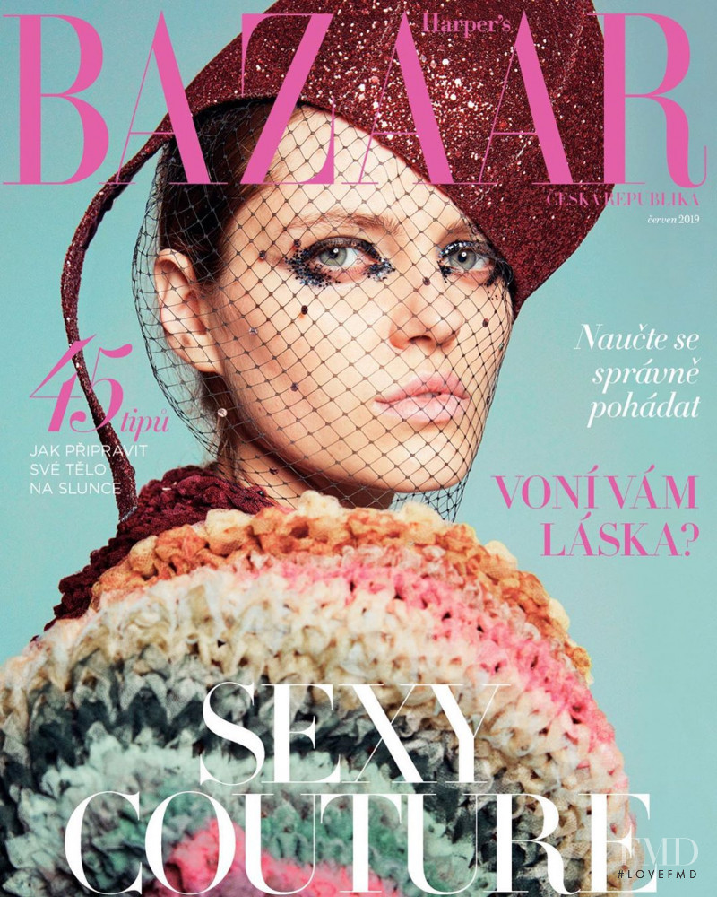 Natalia Bulycheva featured on the Harper\'s Bazaar Czech cover from June 2019