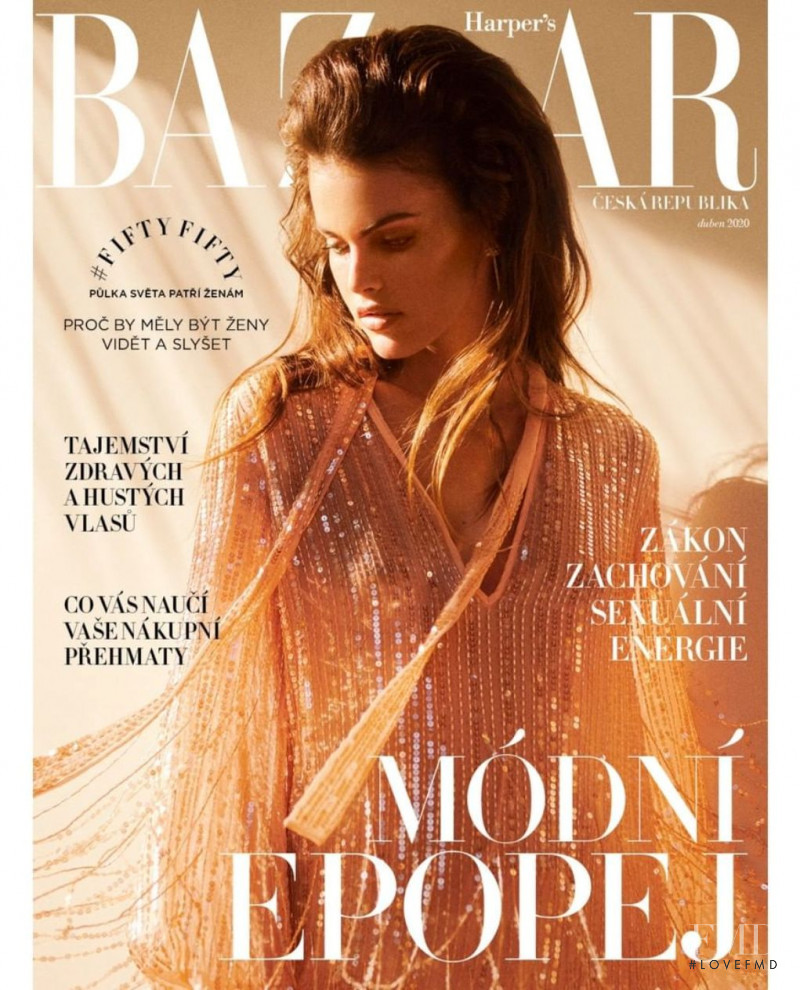 Kamila Hansen featured on the Harper\'s Bazaar Czech cover from April 2020