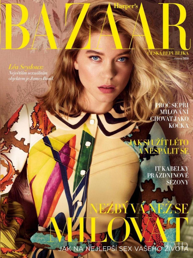 Lea Seydoux featured on the Harper\'s Bazaar Czech cover from June 2020