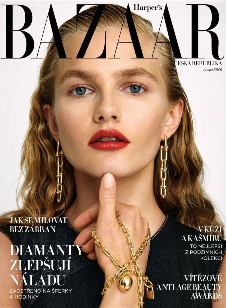 Aneta Pajak featured on the Harper\'s Bazaar Czech cover from November 2020
