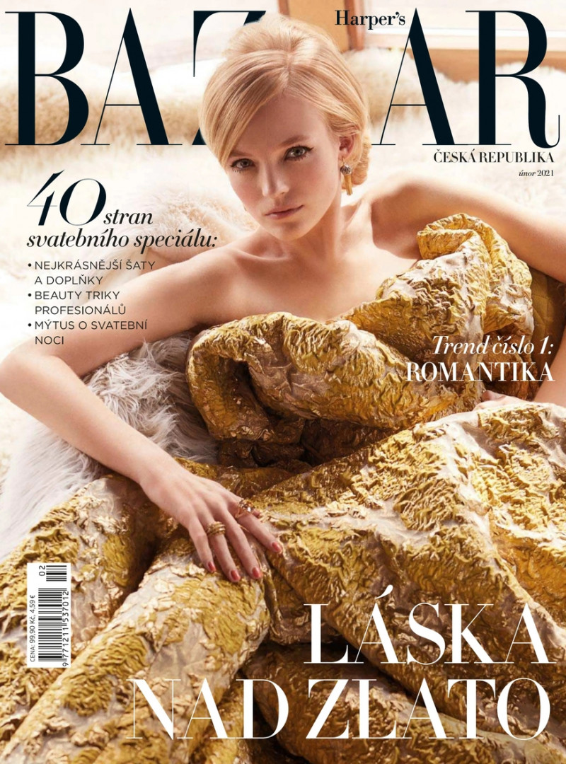 Lucan Gillespie featured on the Harper\'s Bazaar Czech cover from February 2021
