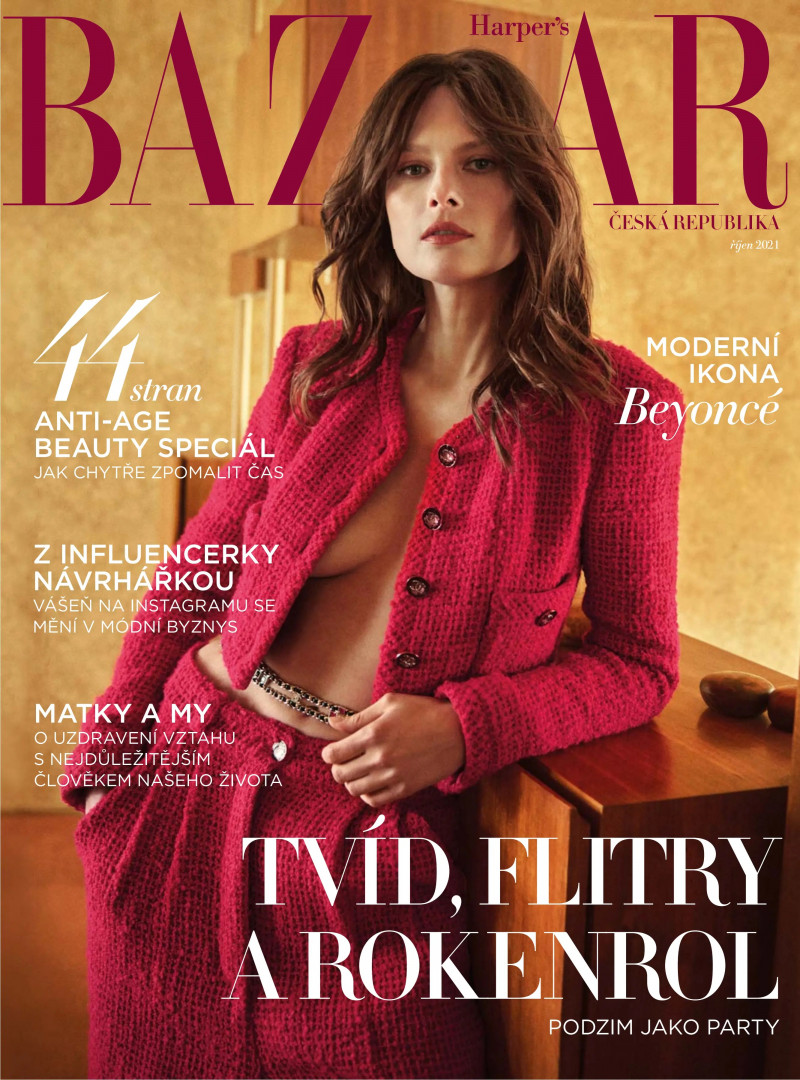  featured on the Harper\'s Bazaar Czech cover from October 2021