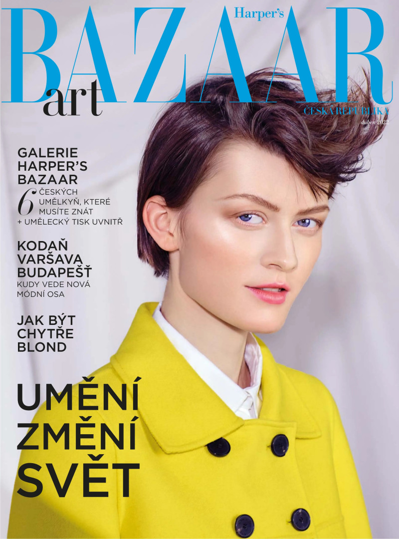 Alzbeta Czerna featured on the Harper\'s Bazaar Czech cover from April 2022
