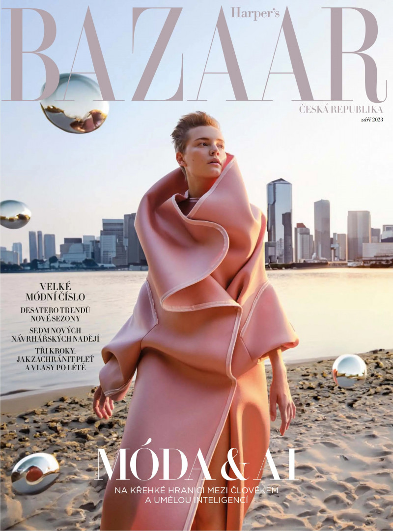  featured on the Harper\'s Bazaar Czech cover from September 2023
