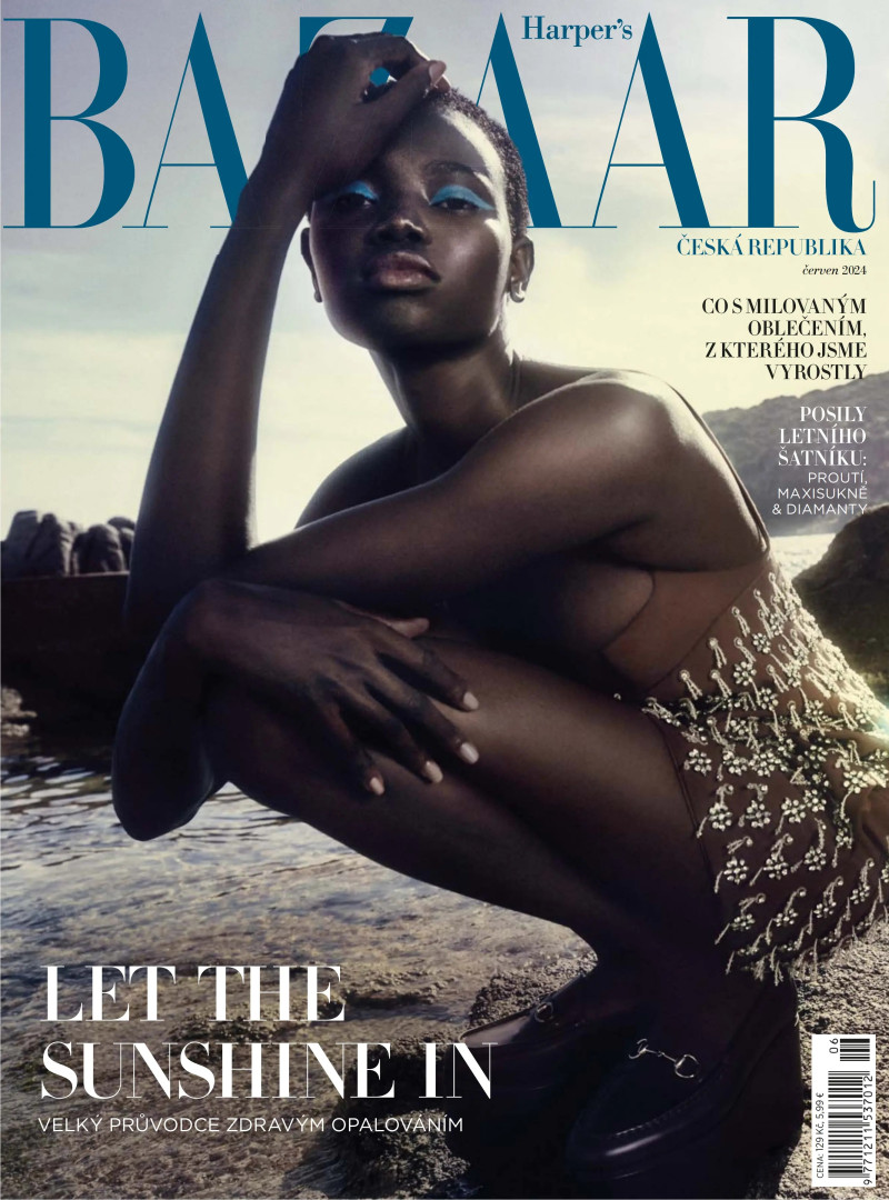 Awek Gak featured on the Harper\'s Bazaar Czech cover from June 2024