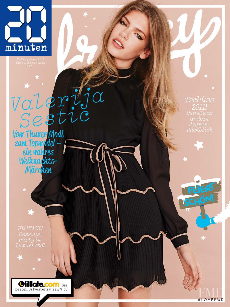 Valerija Sestic featured on the Friday Magazine cover from December 2011
