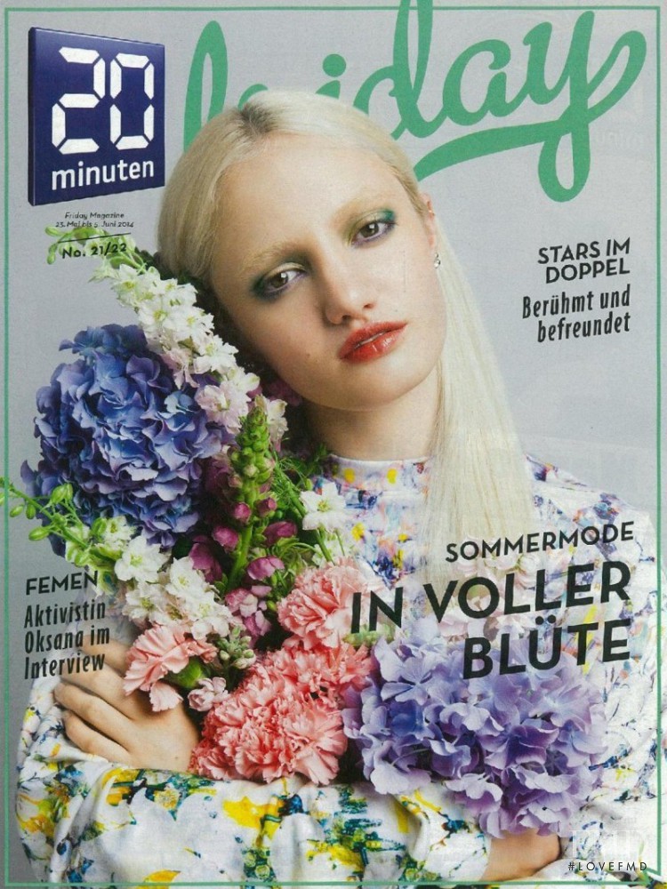 Lily Walker featured on the Friday Magazine cover from June 2014