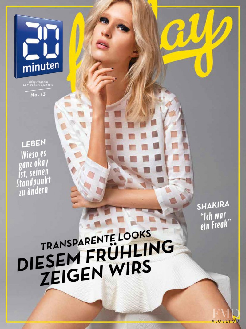 Eveline Rozing featured on the Friday Magazine cover from March 2014