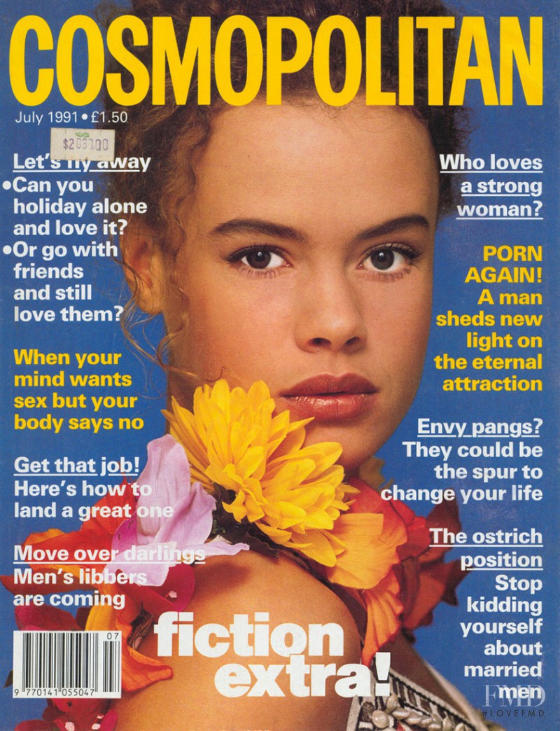 Aya Thorgren featured on the Cosmopolitan UK cover from July 1991