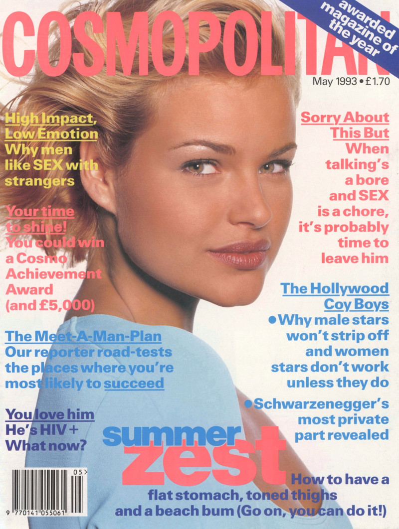 Wendy Veldhuis featured on the Cosmopolitan UK cover from May 1993