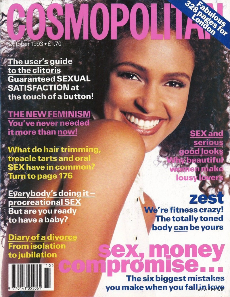 Akure Wall featured on the Cosmopolitan UK cover from October 1993