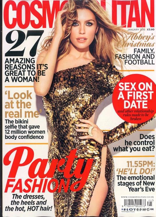 Abigail Clancy featured on the Cosmopolitan UK cover from January 2015