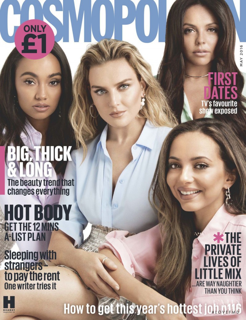 Perrie Edwards, Jesy Nelson, Jade Thirlwall and Leigh-Anne Pinnock featured on the Cosmopolitan UK cover from May 2016