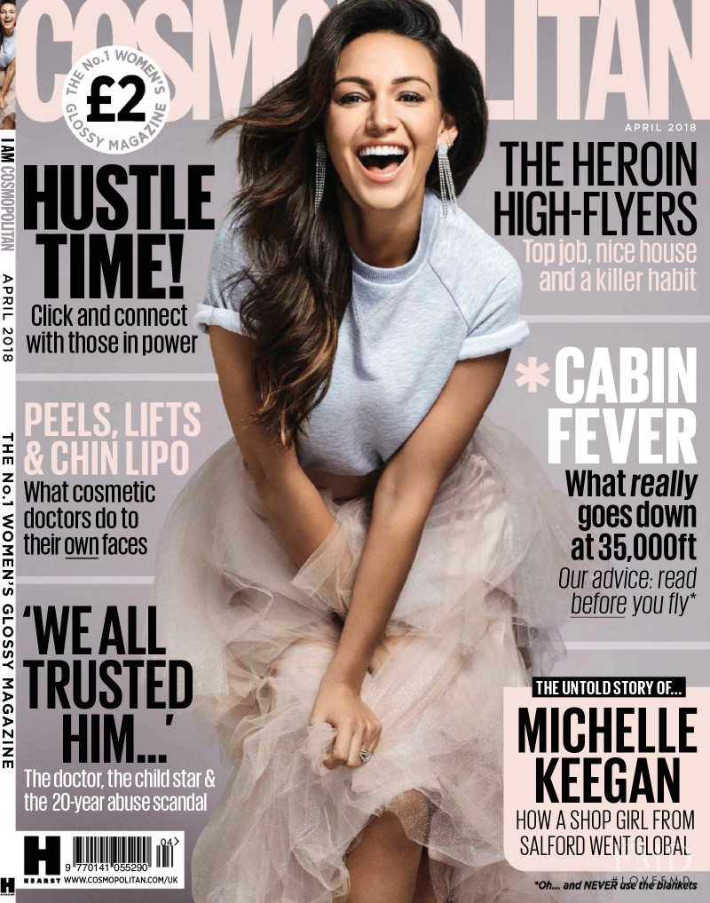 Michelle Keegan featured on the Cosmopolitan UK cover from April 2018