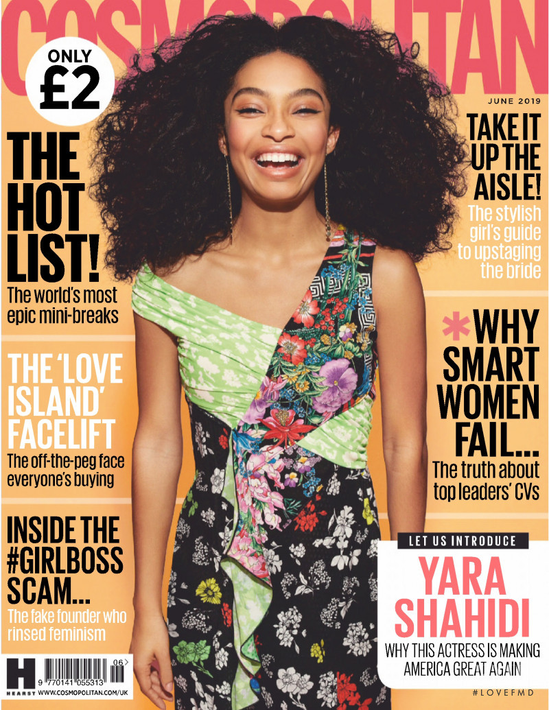 Yara Shahidi featured on the Cosmopolitan UK cover from June 2019