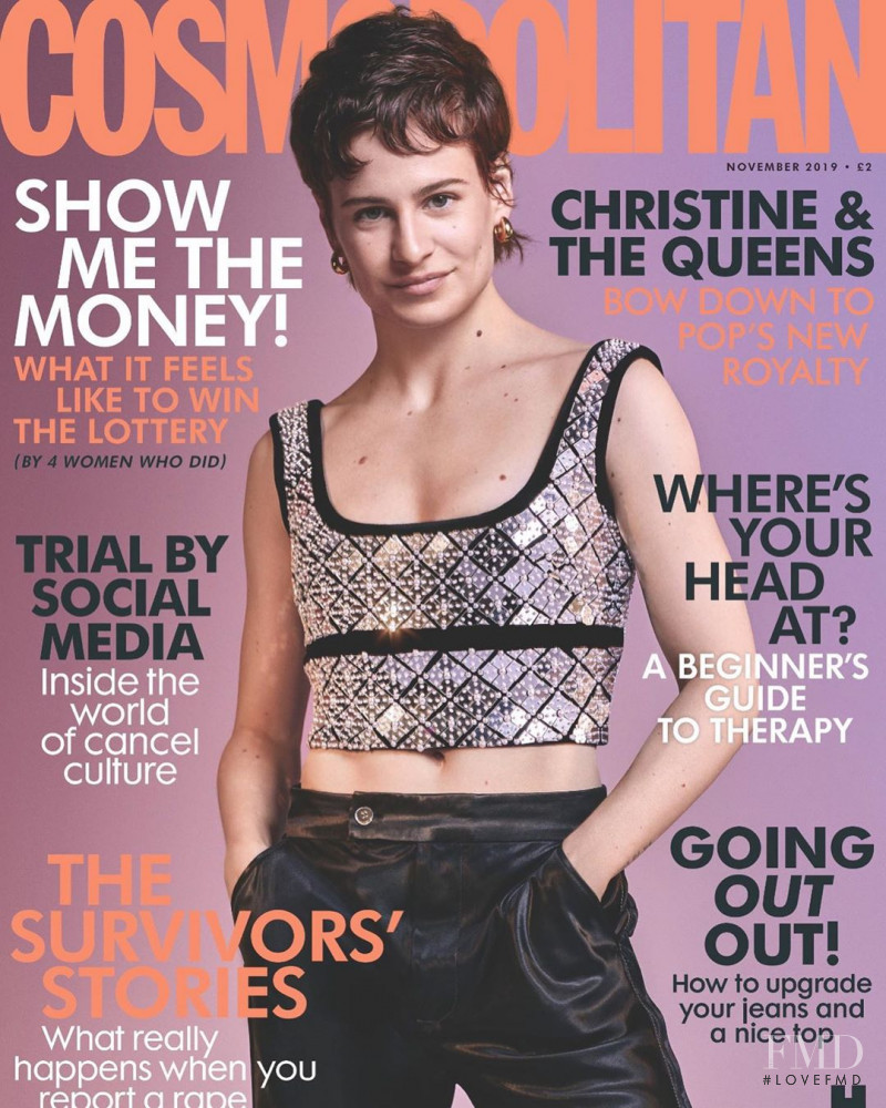 Christine and the Queens featured on the Cosmopolitan UK cover from November 2019