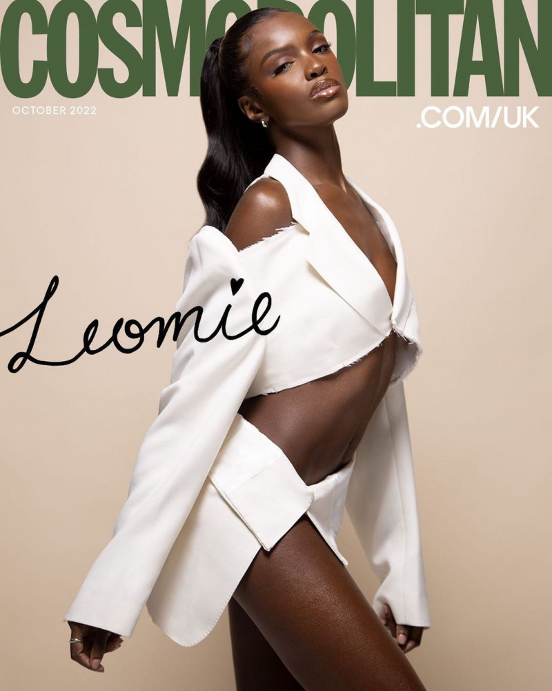 Leomie Anderson featured on the Cosmopolitan UK cover from October 2022