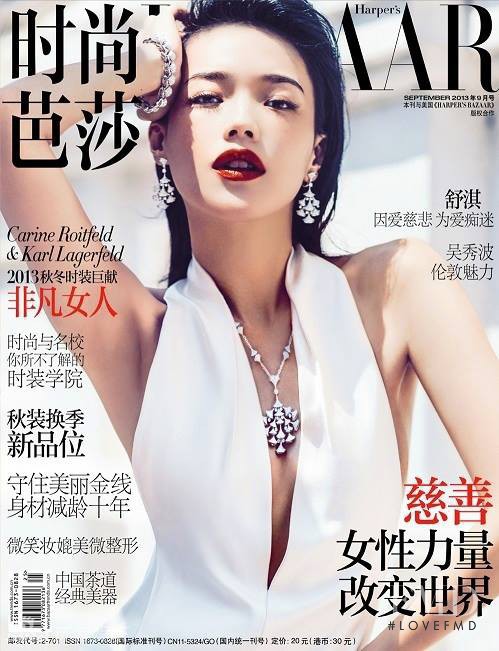  featured on the Harper\'s Bazaar China cover from September 2013