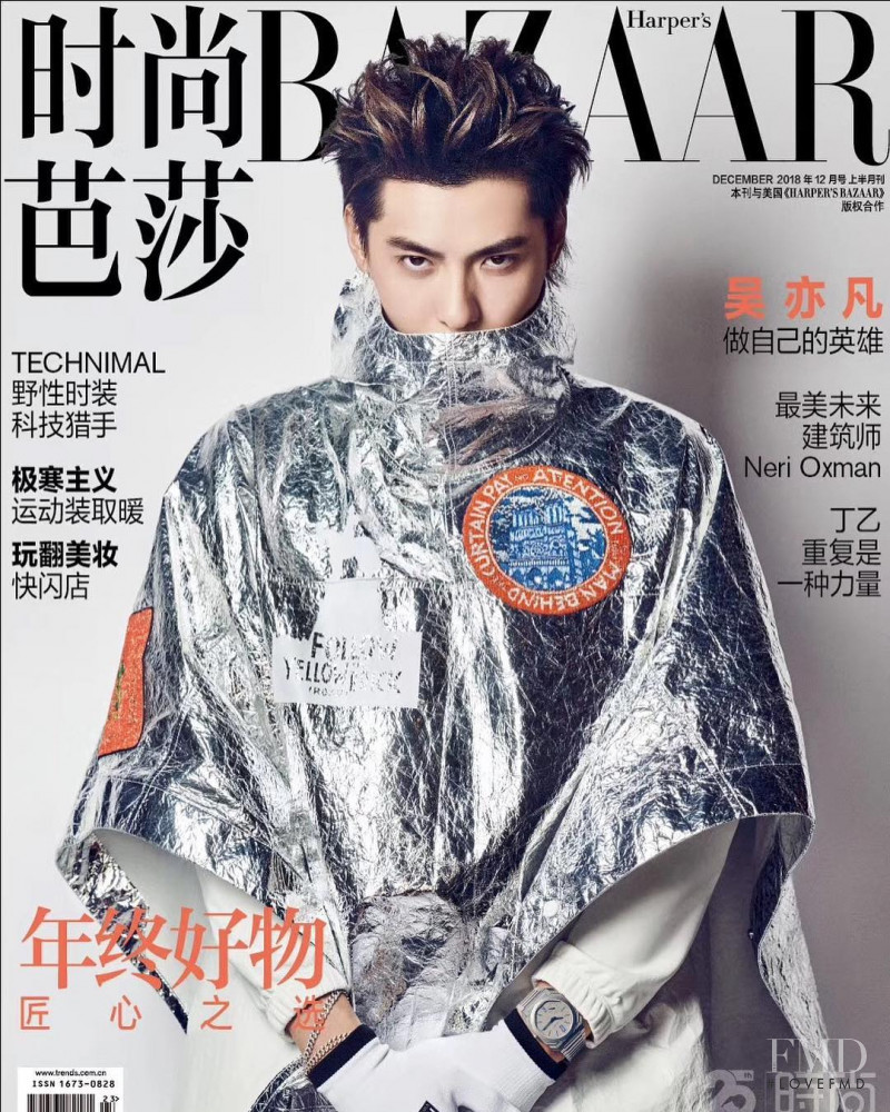  featured on the Harper\'s Bazaar China cover from December 2018
