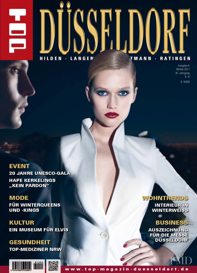 Toni Garrn featured on the Top Magazin cover from November 2011