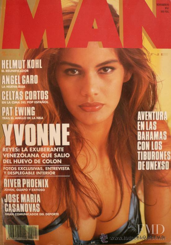 Yvonne Reyes featured on the Man cover from November 1992