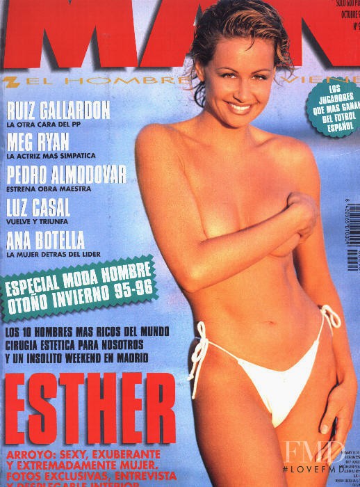 Esther Arroyo featured on the Man cover from October 1995