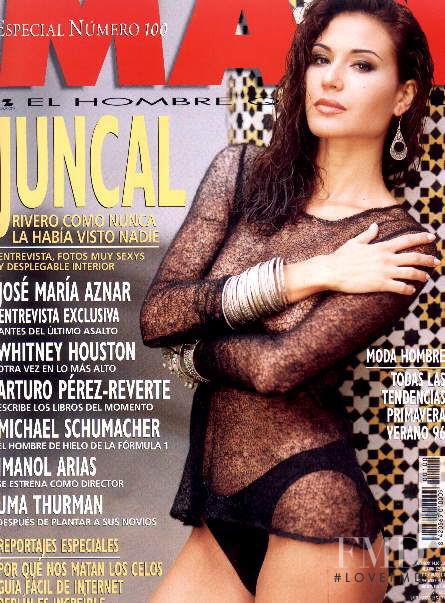 Juncal Rivero featured on the Man cover from February 1996