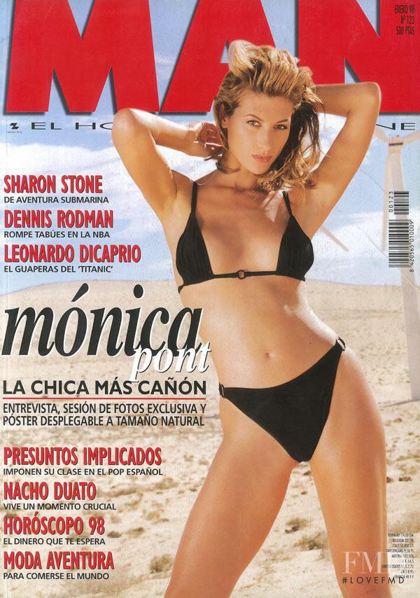 Mónica Pont featured on the Man cover from January 1998
